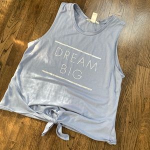 Dream big loose tank top